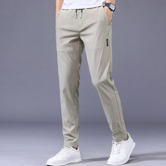 Men’s Korean Style Sweatpants – Thin Loose Straight Drawstring Casual Trousers LONDYN UPBRINGING