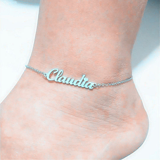 Personalized Letter Chain Set: Necklace & Anklet (Custom A-Z Initial LONDYN UPBRINGING