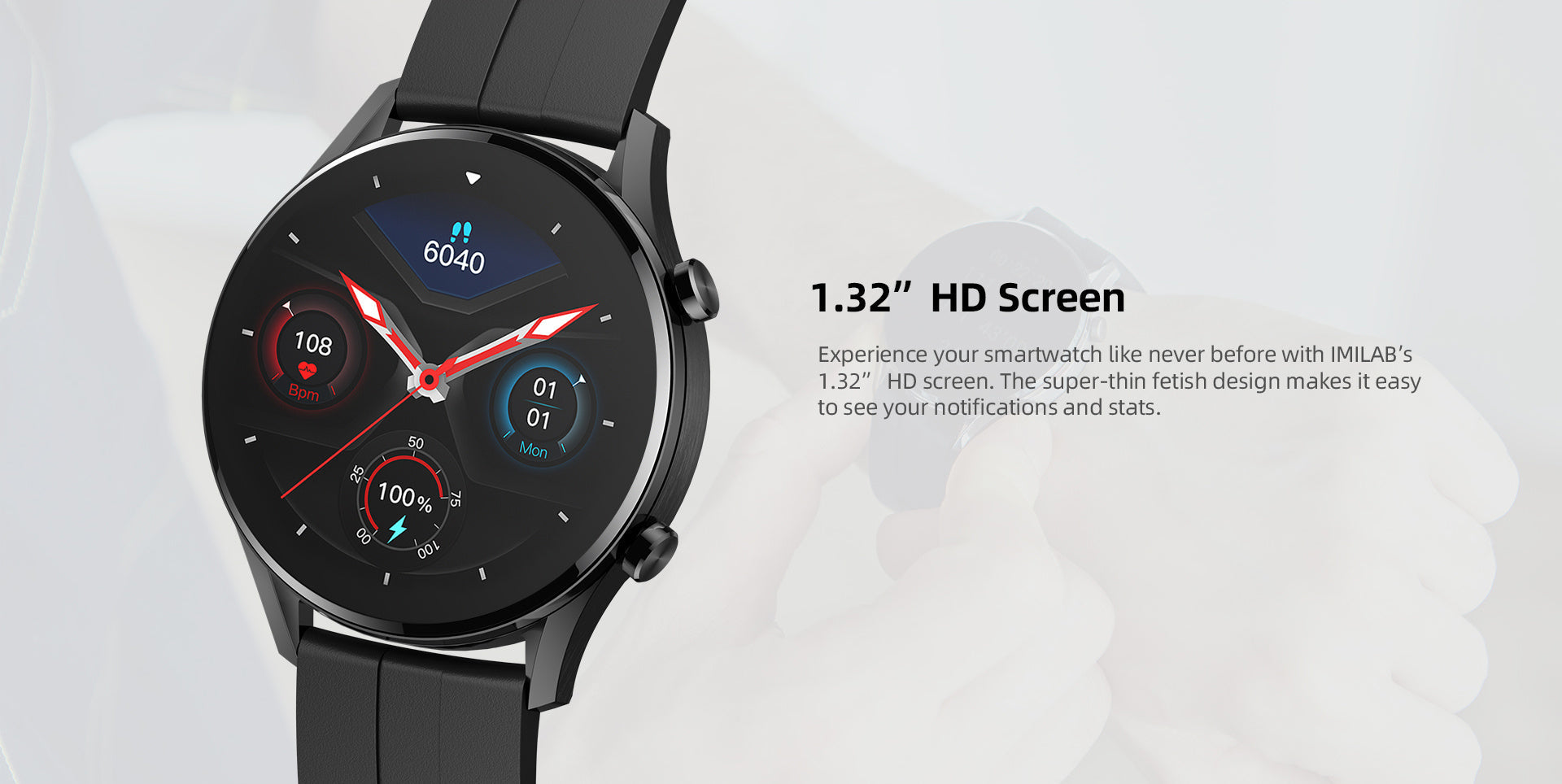 IMILAB W12 Smart Watch – Bluetooth Sports Fitness Tracker with Heart Rate Monitor, IP68 Waterproof for Men & Women LONDYN UPBRINGING