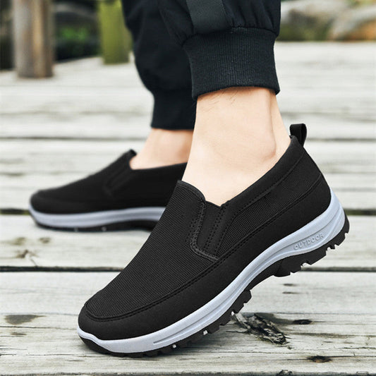 Men’s Canvas Shoes – Soft-Bottom Casual Slip-On Sneakers for Breathable Comfort LONDYN UPBRINGING
