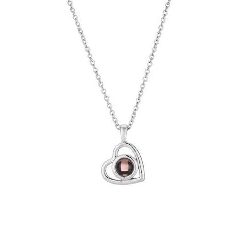 Personalized Nano Projection Necklace | Custom Photo & Color Jewelry Gift LONDYN UPBRINGING