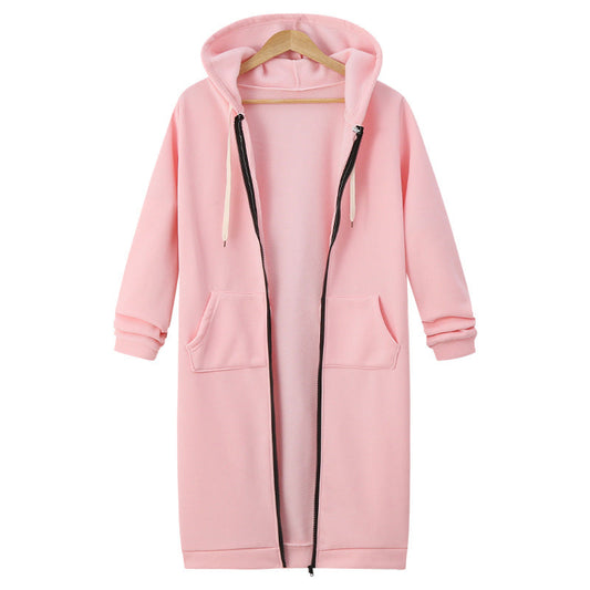 Women's Hooded Fleece Lined Long Cardigan Sweater Coat: Warm Winter Jacket LONDYN UPBRINGING