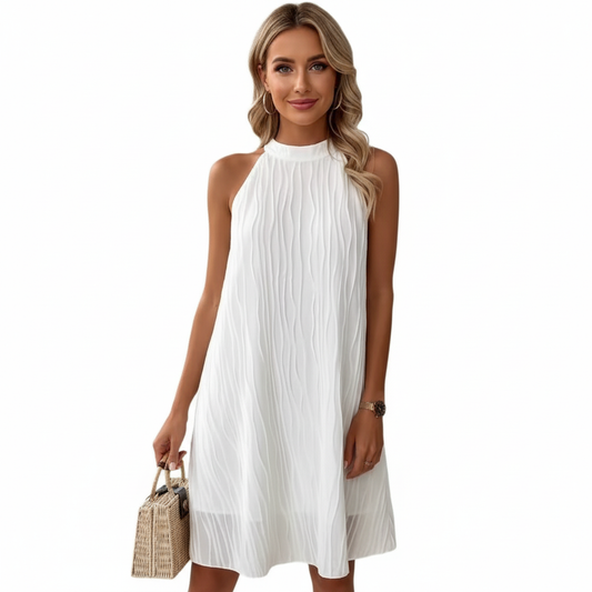 Women's Halter Backless Dress - Pure Color Fashion Styles LONDYN UPBRINGING