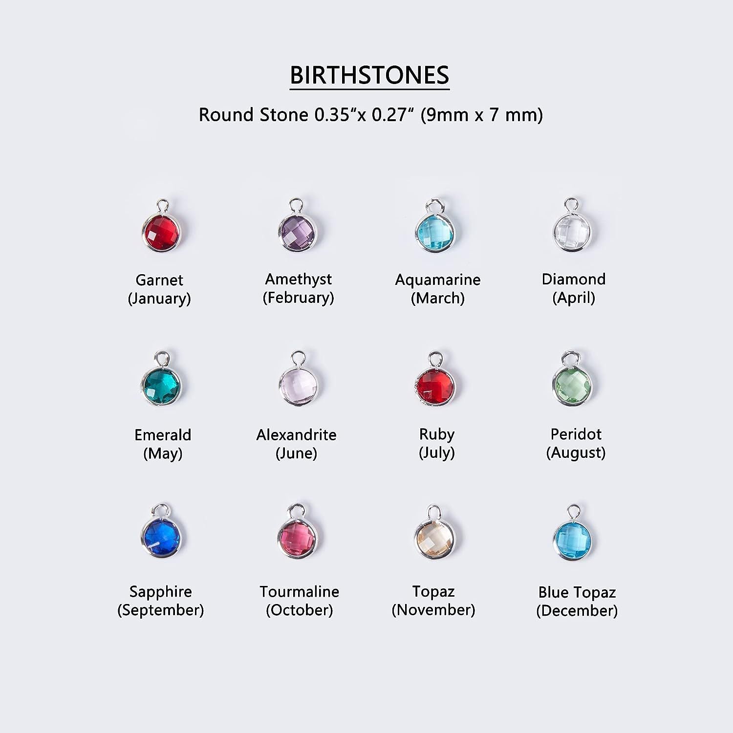 Personalized Birthstone Name Necklace | Custom Engraved Stackable Jewelry Gift LONDYN UPBRINGING