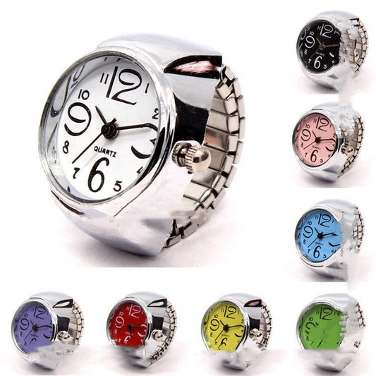 Personalized Ring Watch – Korean Fashion Alloy Silver Couple Watch for Men & Women LONDYN UPBRINGING