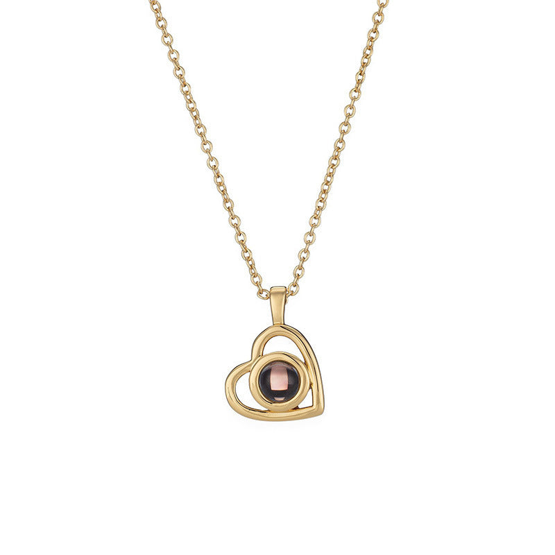 Personalized Nano Projection Necklace | Custom Photo & Color Jewelry Gift LONDYN UPBRINGING