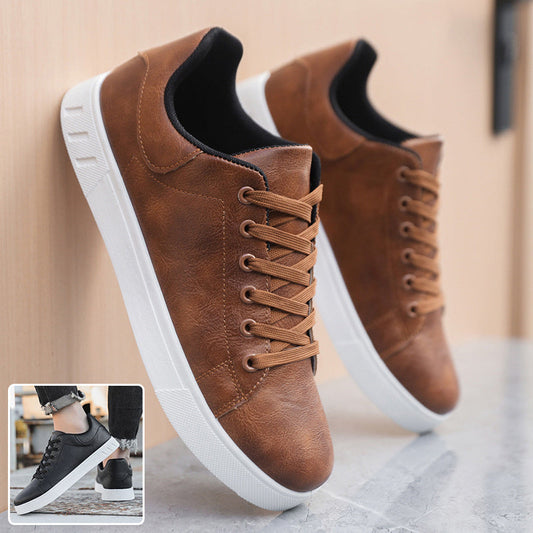 Men’s Lace-Up Flat Shoes – Fashionable Casual Sneakers for Everyday Comfort LONDYN UPBRINGING