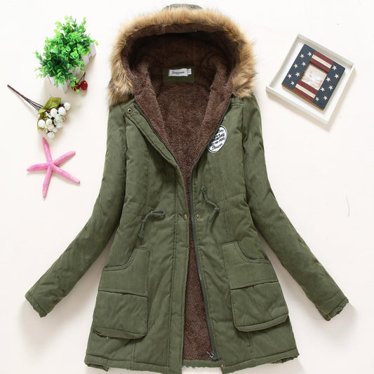 Women's Hooded Winter Puffer Jacket - Fashion Warm Coat & Ladies Top LONDYN UPBRINGING