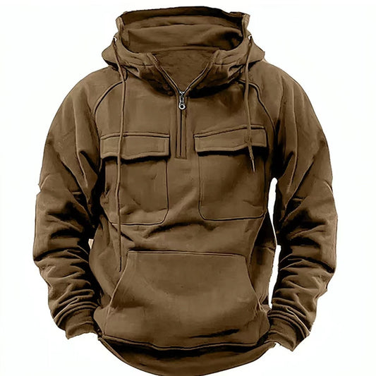Men’s Zip-Up Hoodie – Casual Drawstring Sweatshirt with Pockets for Sports & Everyday Fashion LONDYN UPBRINGING