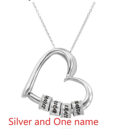 Personalized Heart Name Necklace | Custom Gold/Silver Jewelry Gift for Mom LONDYN UPBRINGING