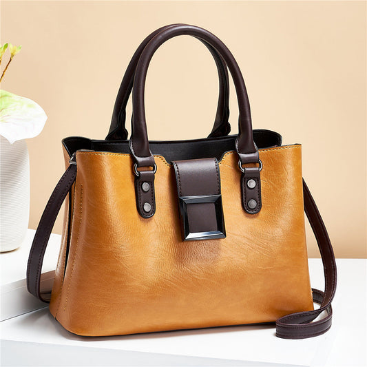 Women’s Shoulder Bag with Big Buckle – Stylish Work, Office & Daily Crossbody Handbag LONDYN UPBRINGING